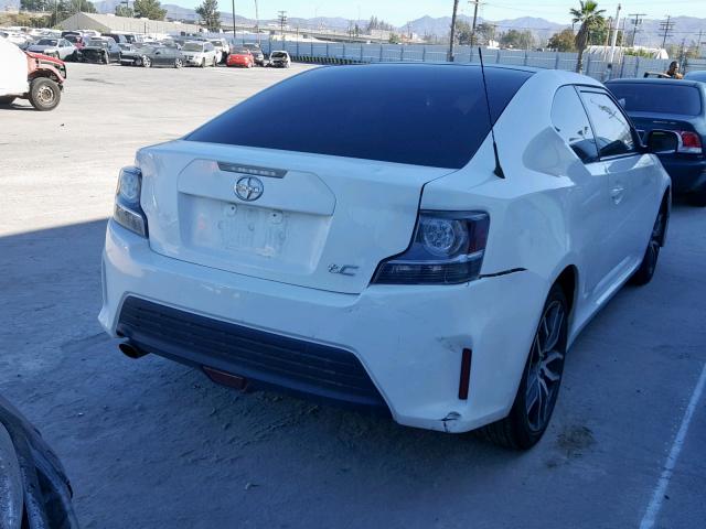 JTKJF5C73E3079218 - 2014 TOYOTA SCION TC WHITE photo 4