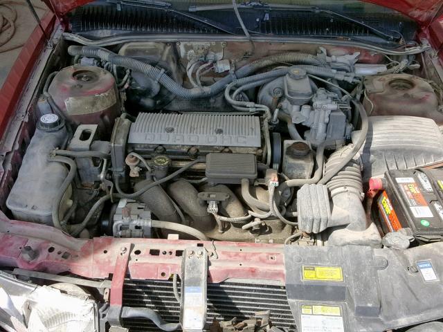 1G3NL1532RM039488 - 1994 OLDSMOBILE ACHIEVA S RED photo 7