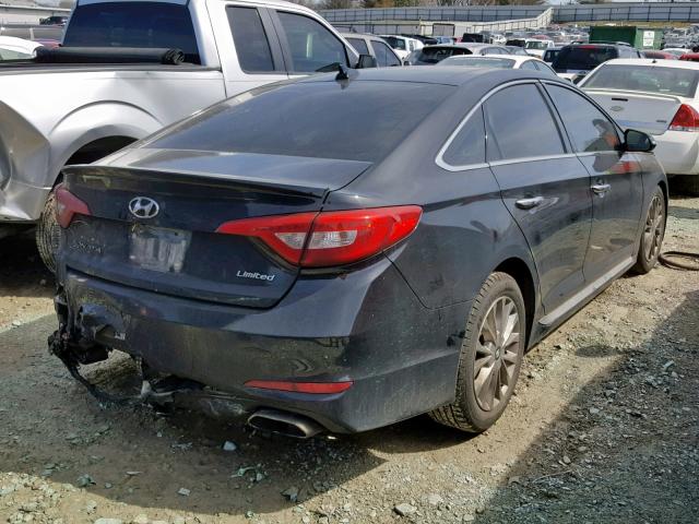 5NPE34AF7FH053670 - 2015 HYUNDAI SONATA SPO BLACK photo 4