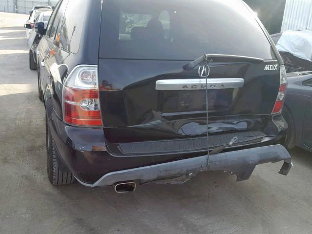 2HNYD18835H522318 - 2005 ACURA MDX TOURIN BLACK photo 9