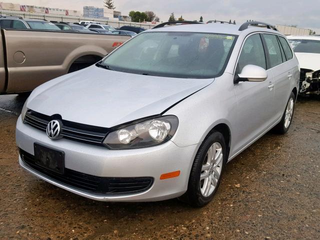 3VWPL7AJ5CM666632 - 2012 VOLKSWAGEN JETTA TDI SILVER photo 2