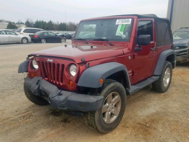 1C4AJWAG9DL564184 - 2013 JEEP WRANGLER S RED photo 2