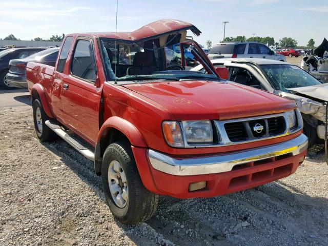 1N6ED26T6YC305307 - 2000 NISSAN FRONTIER K RED photo 1