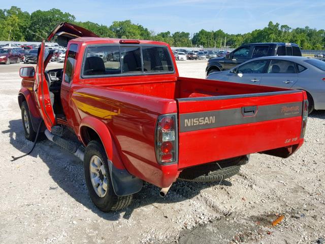 1N6ED26T6YC305307 - 2000 NISSAN FRONTIER K RED photo 3