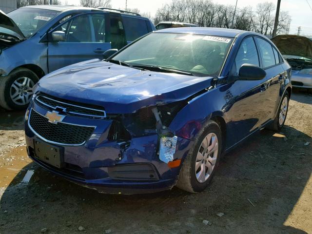 1G1PA5SG5D7224843 - 2013 CHEVROLET CRUZE LS BLUE photo 2