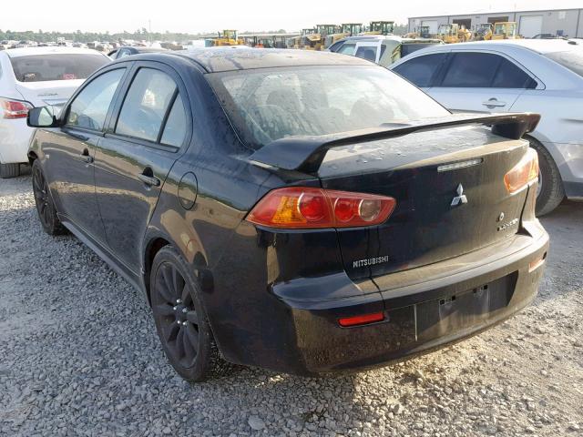 JA3AU86W59U039657 - 2009 MITSUBISHI LANCER GTS BLACK photo 3