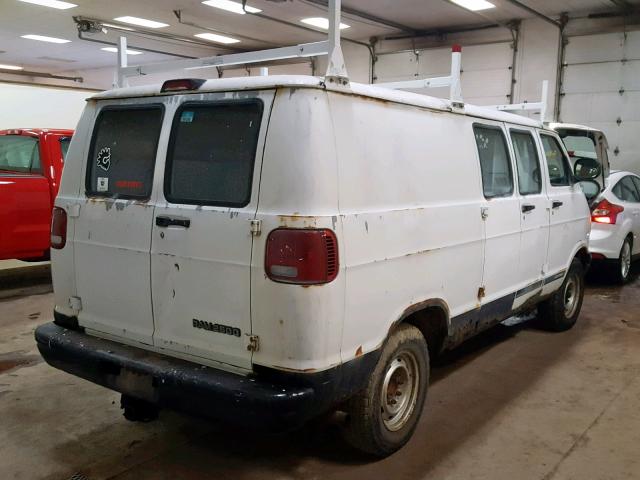 2D7JB21Y83K531020 - 2003 DODGE RAM VAN B2 WHITE photo 4