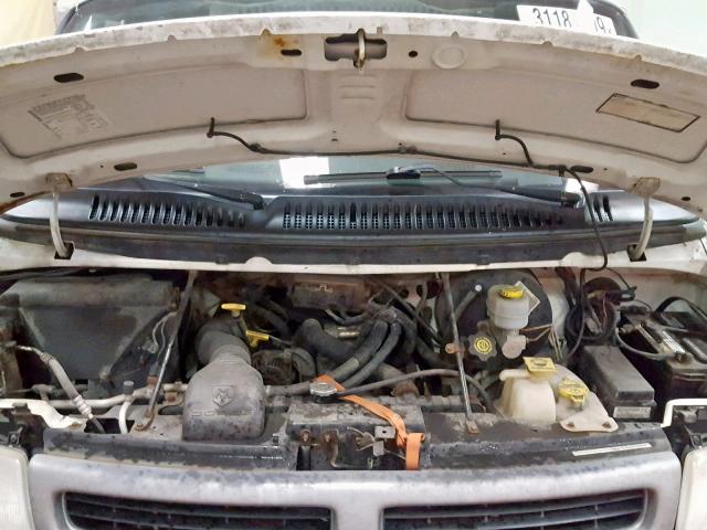 2D7JB21Y83K531020 - 2003 DODGE RAM VAN B2 WHITE photo 7