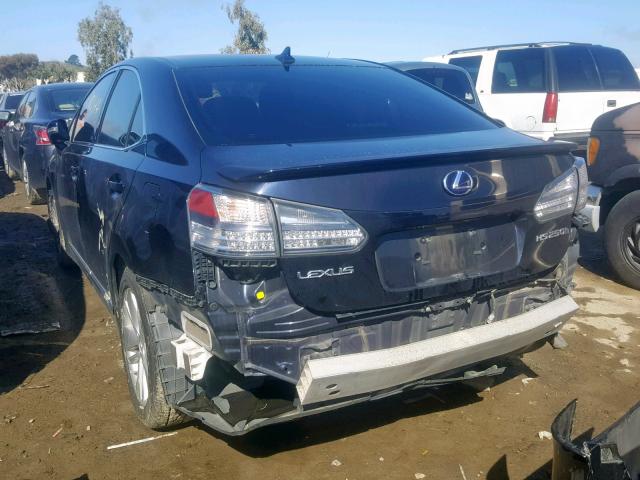 JTHBB1BA1A2016405 - 2010 LEXUS HS 250H BLUE photo 3