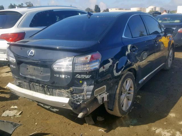 JTHBB1BA1A2016405 - 2010 LEXUS HS 250H BLUE photo 4