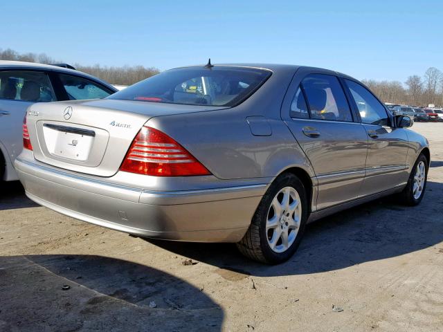 WDBNG83J24A430678 - 2004 MERCEDES-BENZ S 430 4MAT GRAY photo 4