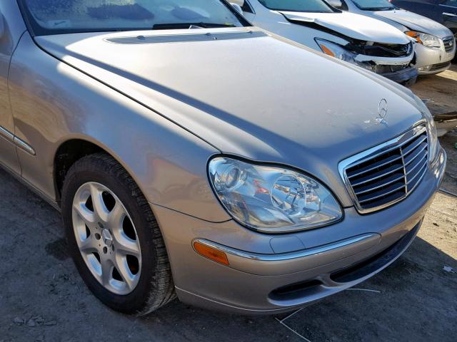 WDBNG83J24A430678 - 2004 MERCEDES-BENZ S 430 4MAT GRAY photo 9