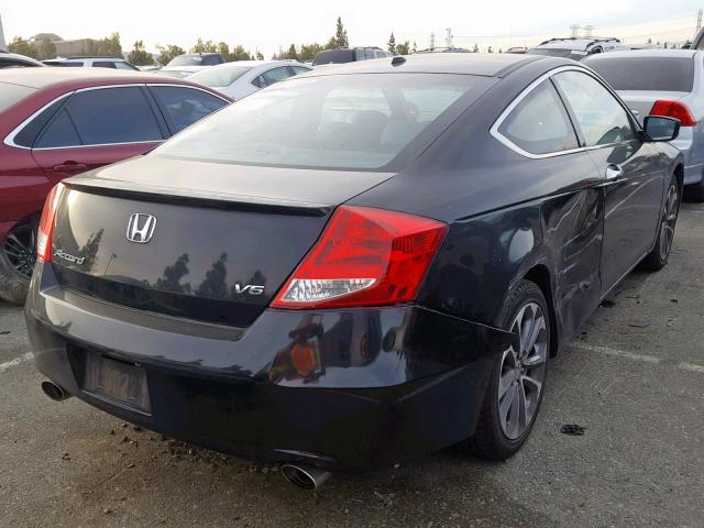 1HGCS2B88BA000316 - 2011 HONDA ACCORD EXL BLACK photo 4