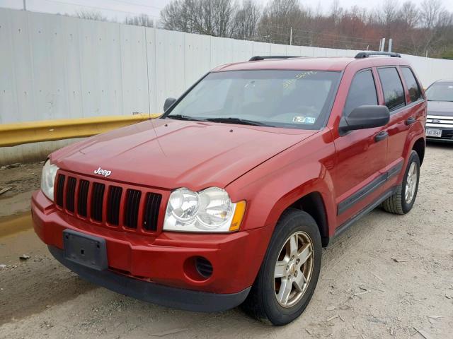 1J4GR48K26C172968 - 2006 JEEP GRAND CHER RED photo 2