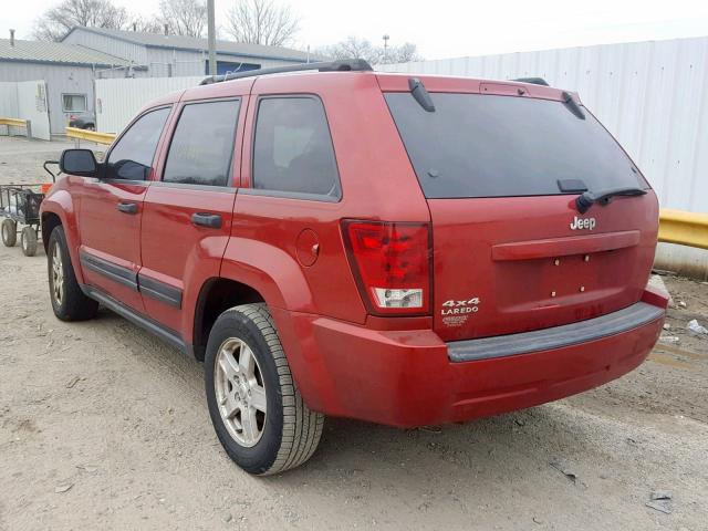 1J4GR48K26C172968 - 2006 JEEP GRAND CHER RED photo 3