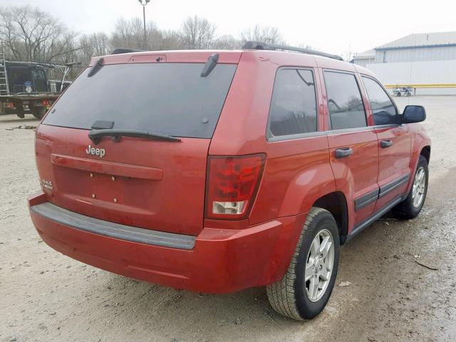 1J4GR48K26C172968 - 2006 JEEP GRAND CHER RED photo 4