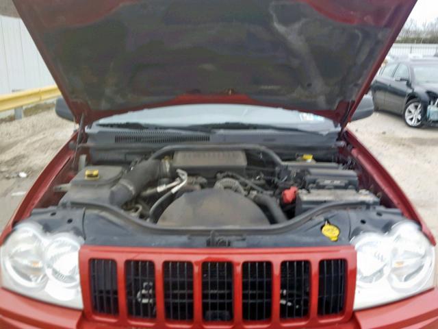 1J4GR48K26C172968 - 2006 JEEP GRAND CHER RED photo 7