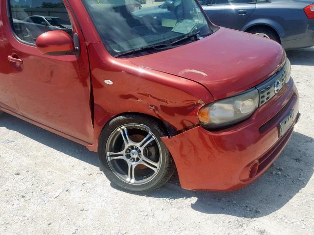 JN8AZ28R29T126448 - 2009 NISSAN CUBE BASE MAROON photo 9