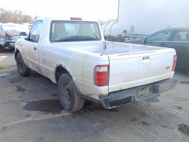 1FTYR10D85PA83211 - 2005 FORD RANGER WHITE photo 3