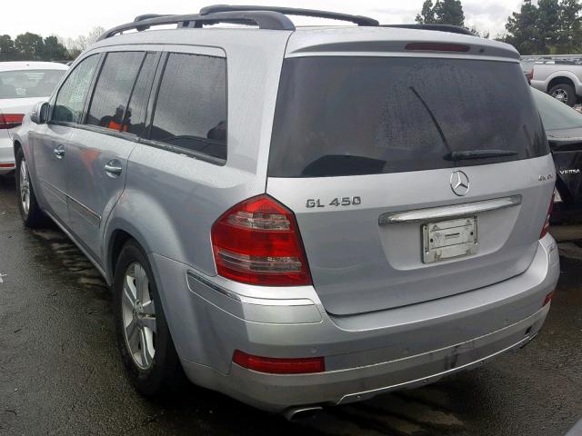 4JGBF71E07A256522 - 2007 MERCEDES-BENZ GL 450 4MA SILVER photo 3