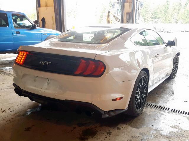 1FA6P8CF5J5129396 - 2018 FORD MUSTANG GT WHITE photo 4