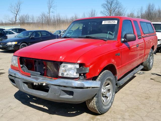 1FTYR44V32PB75455 - 2002 FORD RANGER SUP Rot Foto 2
