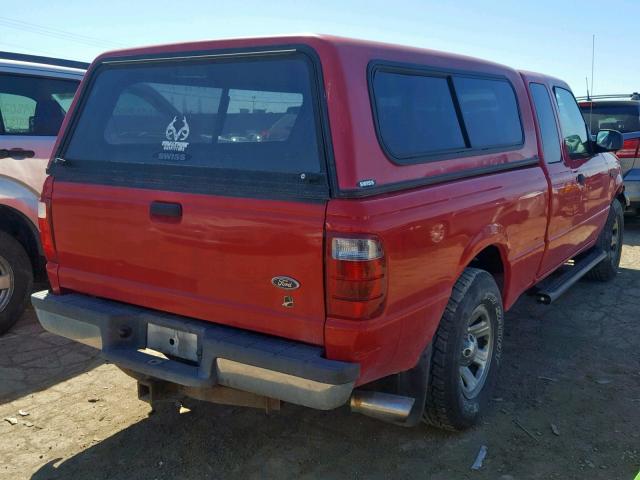 1FTYR44V32PB75455 - 2002 FORD RANGER SUP Rot Foto 4