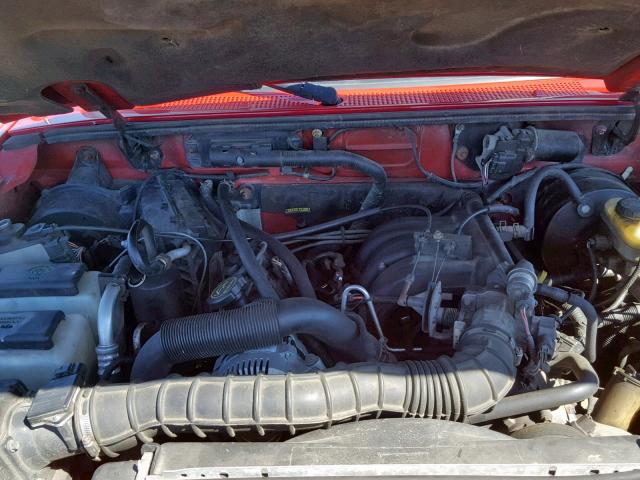 1FTYR44V32PB75455 - 2002 FORD RANGER SUP Rot Foto 7