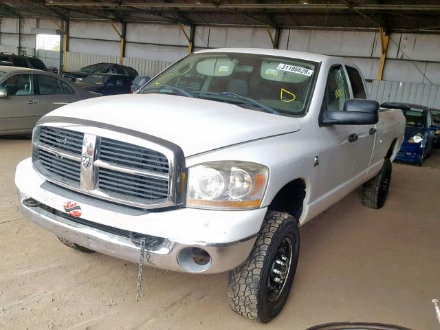 3D7KS28C06G216552 - 2006 DODGE RAM 2500 S WHITE photo 2