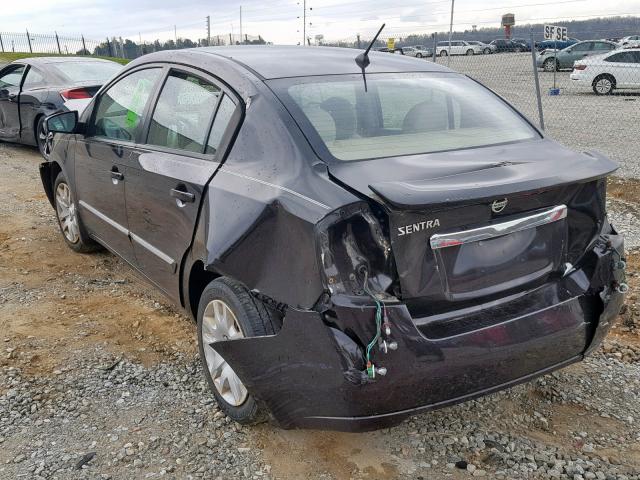 3N1AB6AP4BL613566 - 2011 NISSAN SENTRA 2.0 BLACK photo 3