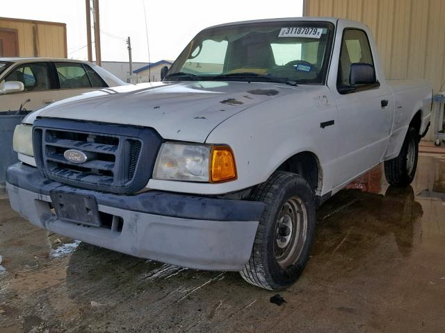 1FTYR10D25PA44551 - 2005 FORD RANGER WHITE photo 2