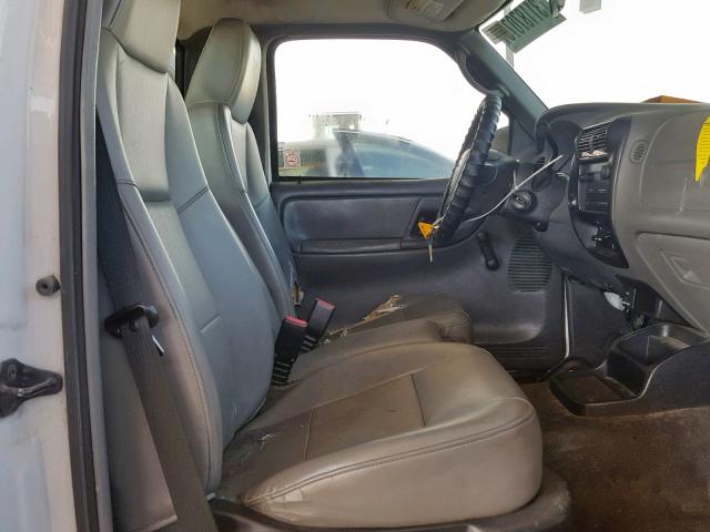 1FTYR10D25PA44551 - 2005 FORD RANGER WHITE photo 5