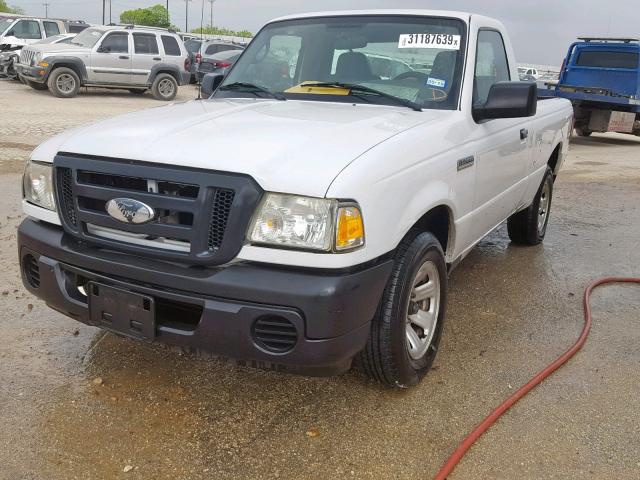 1FTYR10D69PA40993 - 2009 FORD RANGER WHITE photo 2