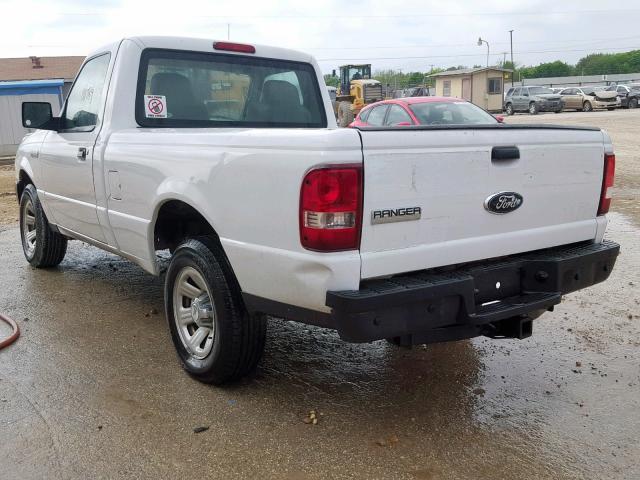 1FTYR10D69PA40993 - 2009 FORD RANGER WHITE photo 3