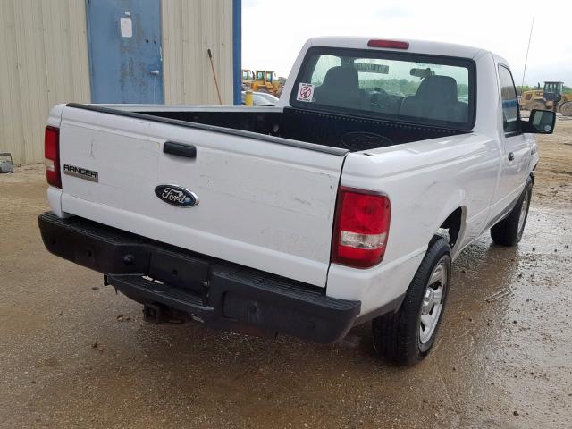 1FTYR10D69PA40993 - 2009 FORD RANGER WHITE photo 4