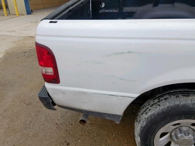 1FTYR10D69PA40993 - 2009 FORD RANGER WHITE photo 9