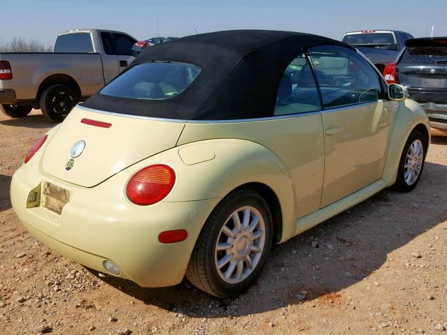 3VWCM31Y84M318908 - 2004 VOLKSWAGEN NEW BEETLE Sarı foto 4