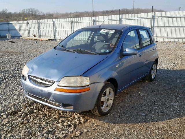 KL1TG666X6B576707 - 2006 CHEVROLET AVEO LT BLUE photo 2