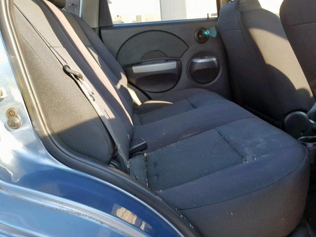 KL1TG666X6B576707 - 2006 CHEVROLET AVEO LT BLUE photo 6