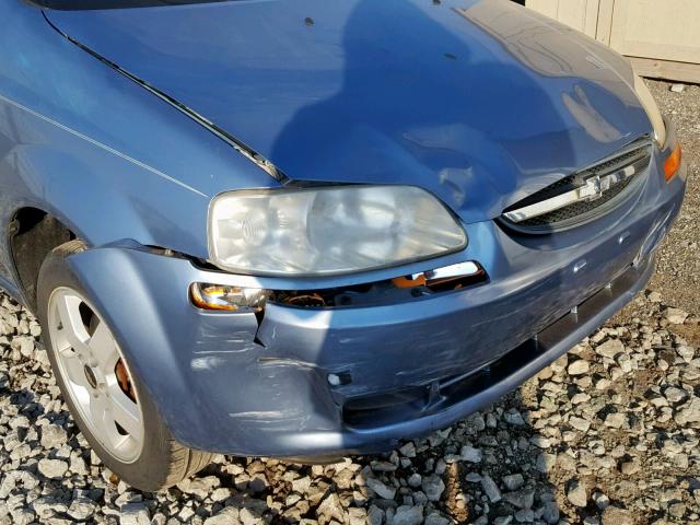 KL1TG666X6B576707 - 2006 CHEVROLET AVEO LT BLUE photo 9