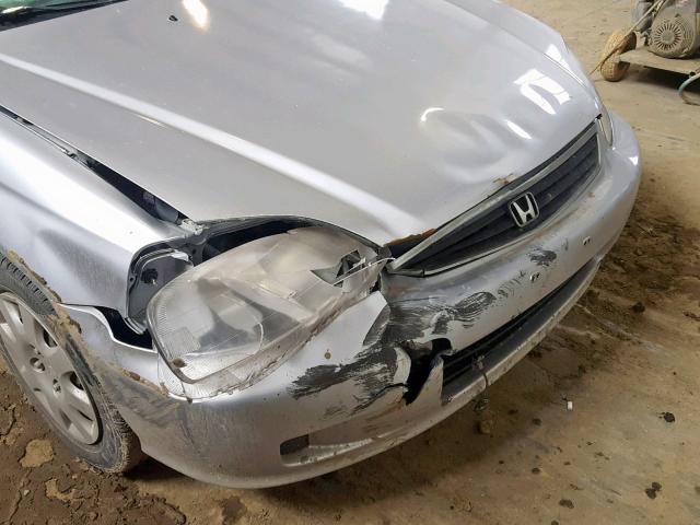 2HGEJ6616YH917491 - 2000 HONDA CIVIC BASE SILVER photo 9