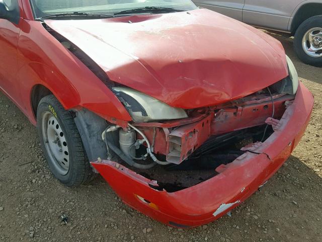 1FAFP34N05W293728 - 2005 FORD FOCUS ZX4 RED photo 9