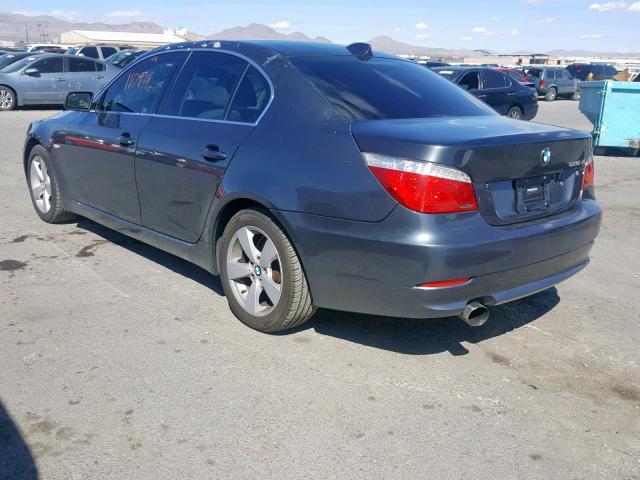 WBANV13568BZ48582 - 2008 BMW 528 XI BLUE photo 3