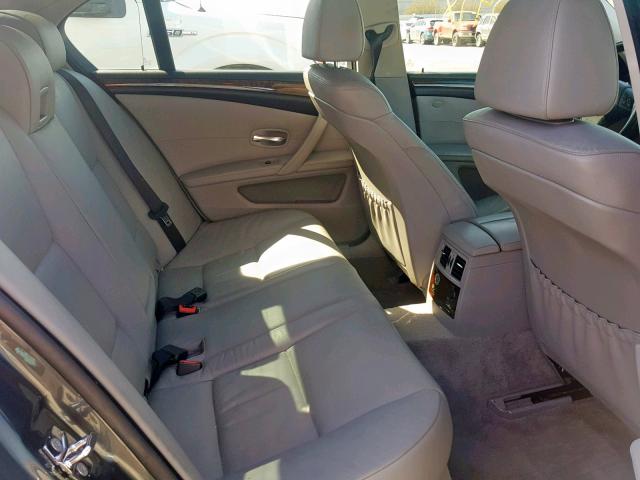 WBANV13568BZ48582 - 2008 BMW 528 XI BLUE photo 6