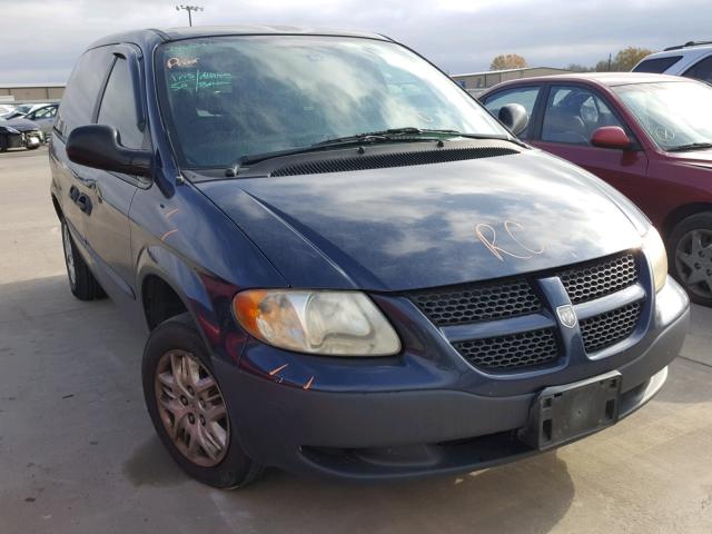 1D4GP25B54B520983 - 2004 DODGE CARAVAN SE BLUE photo 1