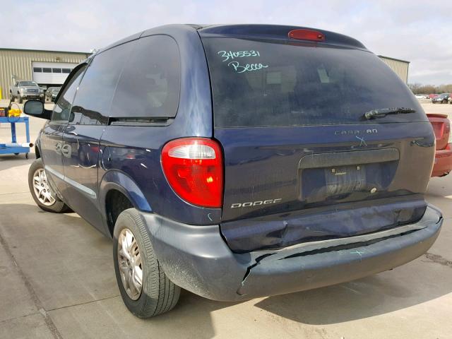 1D4GP25B54B520983 - 2004 DODGE CARAVAN SE BLUE photo 3