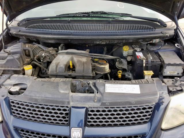 1D4GP25B54B520983 - 2004 DODGE CARAVAN SE BLUE photo 7