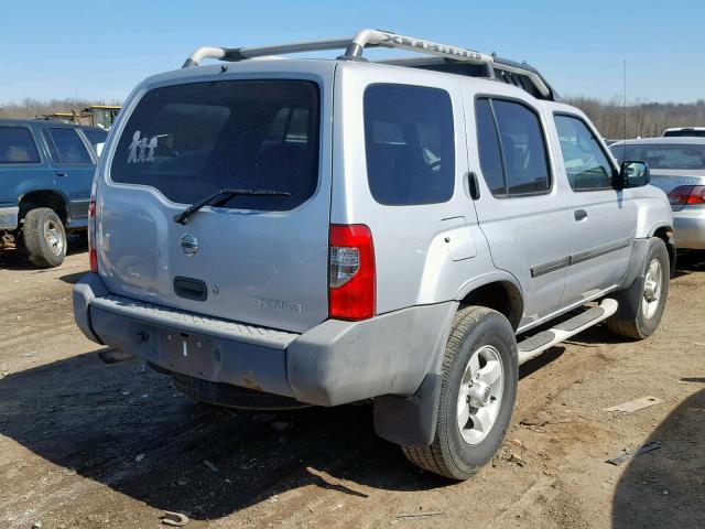 5N1ED28YX4C683115 - 2004 NISSAN XTERRA XE SILVER photo 4