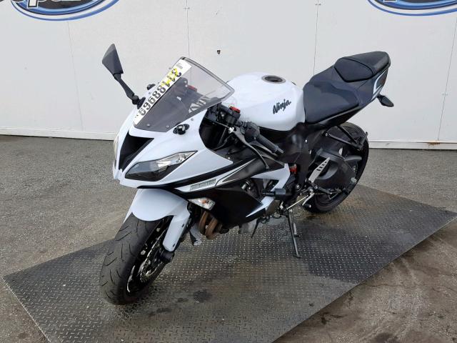 JKBZXJE11DA004963 - 2013 KAWASAKI ZX636 E WHITE photo 2