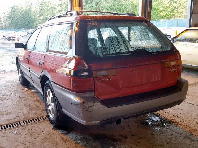 4S3BG6855X7644618 - 1999 SUBARU LEGACY OUT RED photo 3